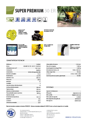 Tocătoare de lemn TS-Industrie Super Premium 30 ER