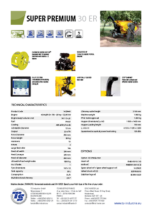 Tocătoare de lemn TS-Industrie Super Premium 30 ER