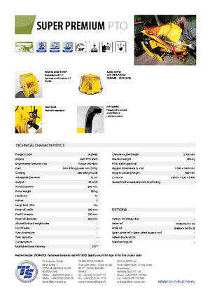 Tocătoare de lemn TS-Industrie Super Premium PTO