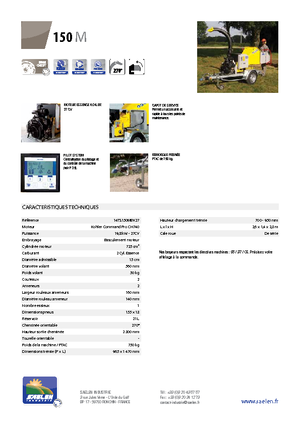 Tocătoare de lemn TS-Industrie TS 150 M