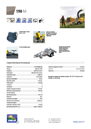 Tocătoare de lemn TS-Industrie TS 190 M
