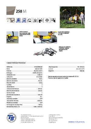 Tocătoare de lemn TS-Industrie TS 250 M