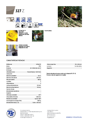 Tocătoare de lemn TS-Industrie TS 327 Z