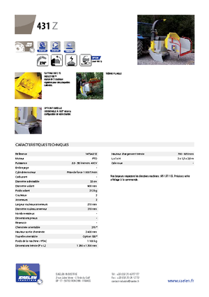 Tocătoare de lemn TS-Industrie TS 431 Z