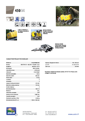 Tocătoare de lemn TS-Industrie TS 450 M
