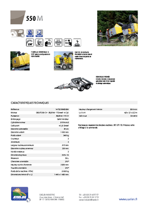 Tocătoare de lemn TS-Industrie TS 550 M