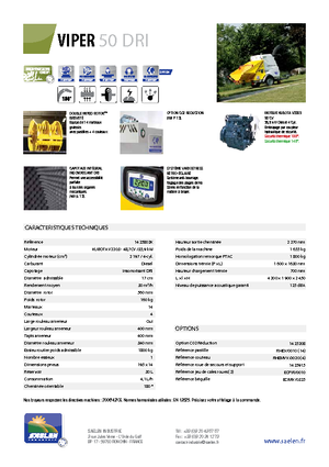 Tocătoare de lemn TS-Industrie Viper 50 DRI