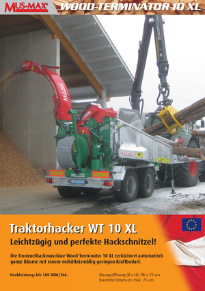 Tocătoare de lemn MUS-MAX Wood-Terminator 10 XL Z