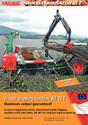 Tocătoare de lemn MUS-MAX Wood-Terminator 10 Z