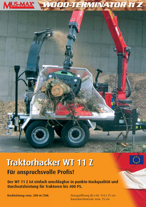 Tocătoare de lemn MUS-MAX Wood-Terminator 11 Z