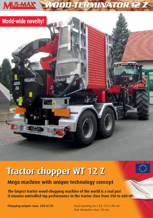 Tocătoare de lemn MUS-MAX Wood-Terminator 12 Z