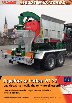 Tocătoare de lemn MUS-MAX Wood-Terminator 9 Z
