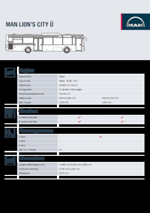 Autobuze urbane MAN Lion’s City Ü