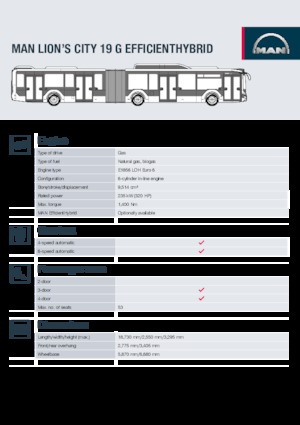 Autobuze urbane MAN Lion’s City 19 G