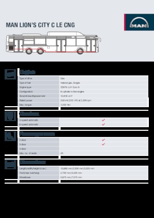 Autobuze urbane MAN Lion’s City C LE