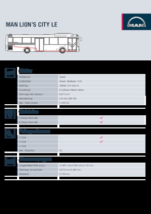 Autobuze urbane MAN Lion’s City LE
