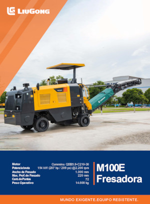 Freze de asfalt Liugong M100E