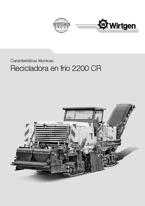 Reciclatoare rutiere la rece Wirtgen 2200 CR