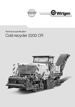 Reciclatoare rutiere la rece Wirtgen 2200 CR
