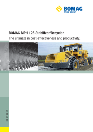 Reciclatoare rutiere la rece Bomag MPH 125