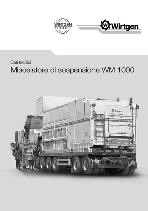 Reciclatoare rutiere la rece Wirtgen WM 1000
