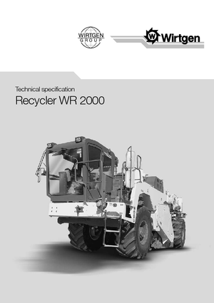 Reciclatoare rutiere la rece Wirtgen WR 2000