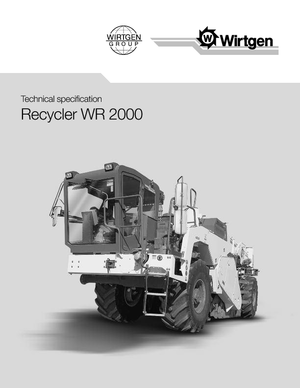 Reciclatoare rutiere la rece Wirtgen WR 2000