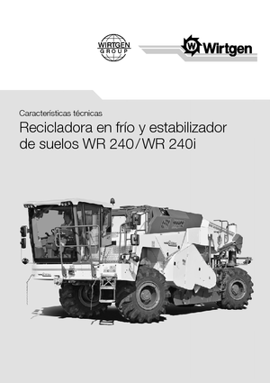Reciclatoare rutiere la rece Wirtgen WR 240