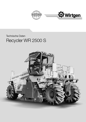Reciclatoare rutiere la rece Wirtgen WR 2500 S