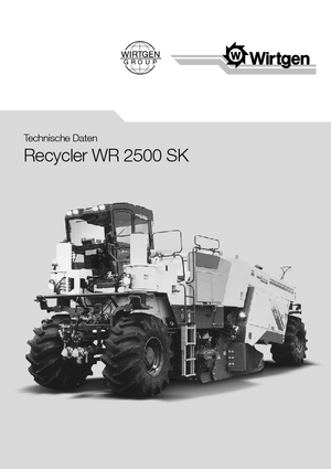 Reciclatoare rutiere la rece Wirtgen WR 2500 SK