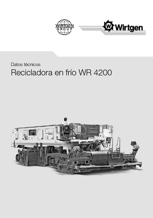 Reciclatoare rutiere la rece Wirtgen WR 4200