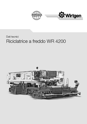 Reciclatoare rutiere la rece Wirtgen WR 4200