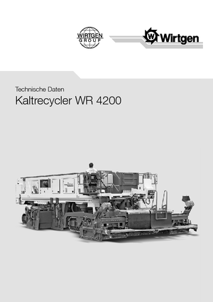 Reciclatoare rutiere la rece Wirtgen WR 4200
