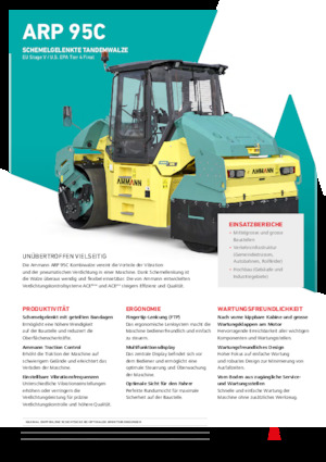 Cilindri compactori în tandem Ammann ARP 95 C