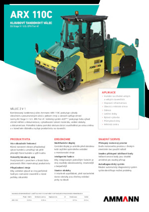 Cilindri compactori în tandem Ammann ARX 110 C