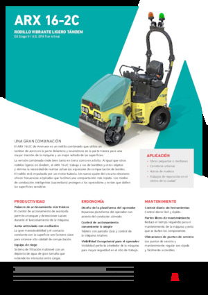 Cilindri compactori în tandem Ammann ARX 16-2C
