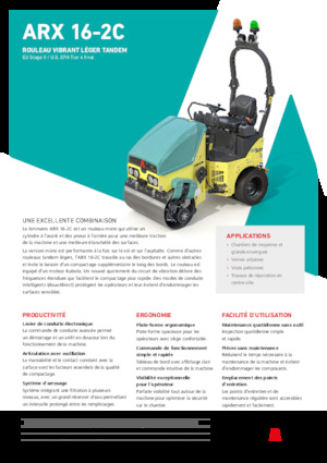 Cilindri compactori în tandem Ammann ARX 16-2C