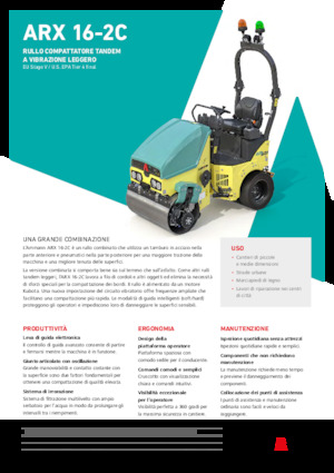 Cilindri compactori în tandem Ammann ARX 16-2C