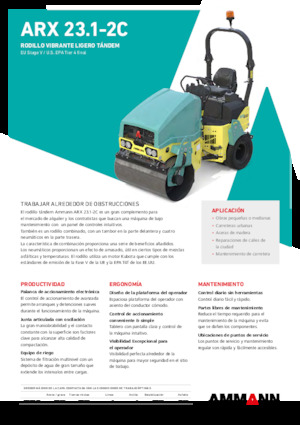 Cilindri compactori în tandem Ammann ARX 23.1-2C