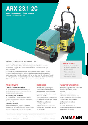 Cilindri compactori în tandem Ammann ARX 23.1-2C