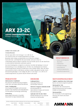 Cilindri compactori în tandem Ammann ARX 23-2C
