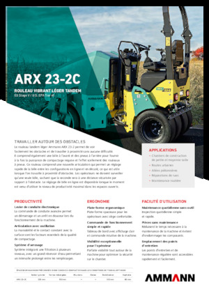Cilindri compactori în tandem Ammann ARX 23-2C