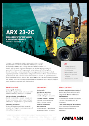 Cilindri compactori în tandem Ammann ARX 23-2C