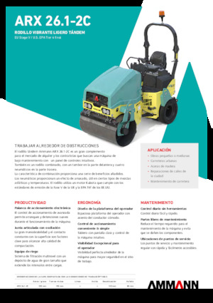 Cilindri compactori în tandem Ammann ARX 26.1-2C