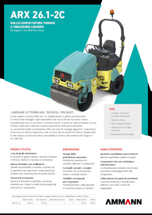 Cilindri compactori în tandem Ammann ARX 26.1-2C