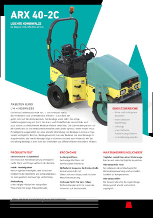 Cilindri compactori în tandem Ammann ARX 40-2C