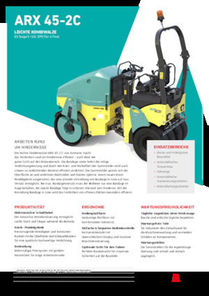 Cilindri compactori în tandem Ammann ARX 45-2C ST V
