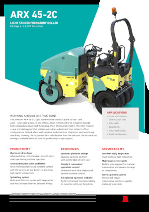 Cilindri compactori în tandem Ammann ARX 45-2C ST V