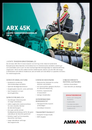Cilindri compactori în tandem Ammann ARX 45 K