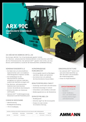 Cilindri compactori în tandem Ammann ARX 90 C T4 f